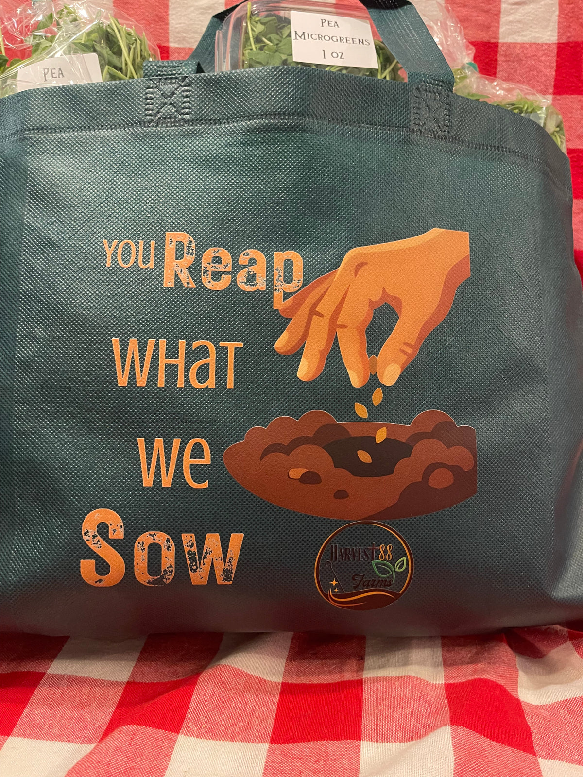 Harvest 88 Farms Green Tote Bag